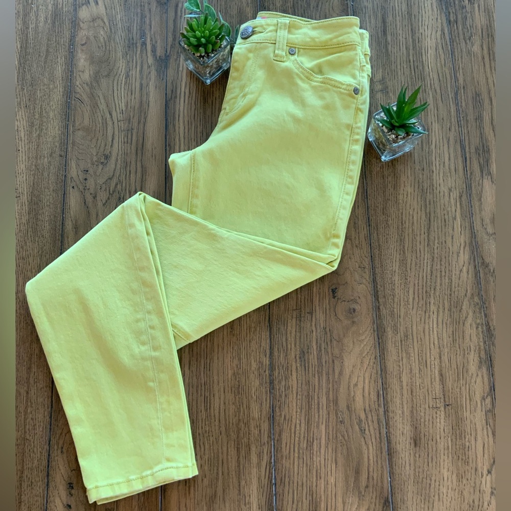 Cabi 5092 Citron Curvy Skinny Size 2